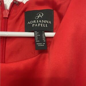 Adriana papill red dress
